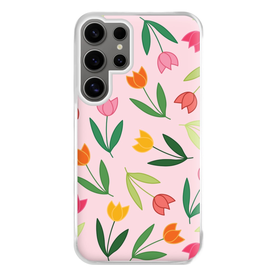 Tulips - Spring Patterns Phone Case for Galaxy S24 Ultra