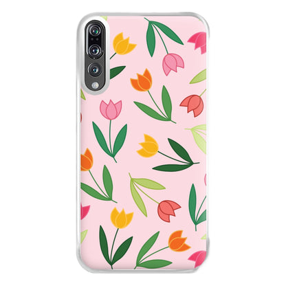 Tulips - Spring Patterns Phone Case for Huawei P20 Pro