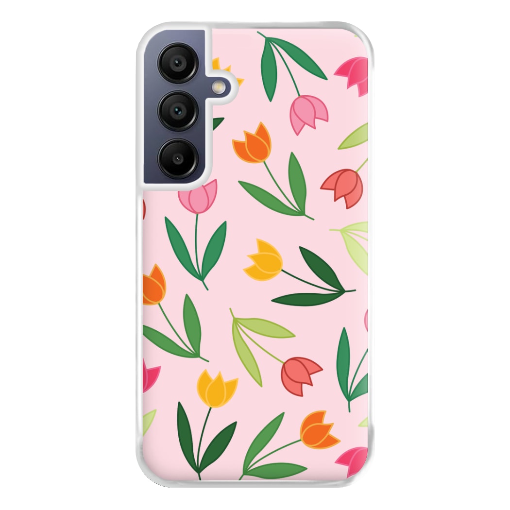 Tulips - Spring Patterns Phone Case for Galaxy A16