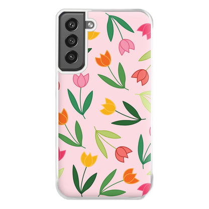 Tulips - Spring Patterns Phone Case for Galaxy S21FE