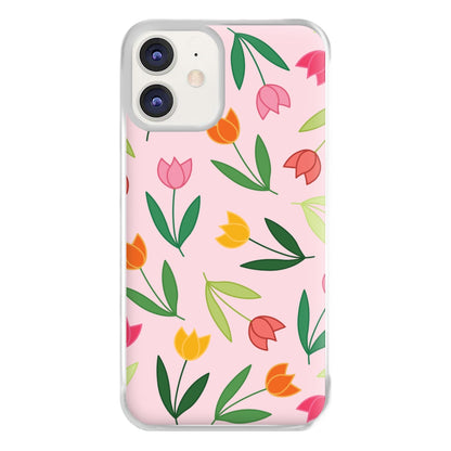 Tulips - Spring Patterns Phone Case for iPhone 11