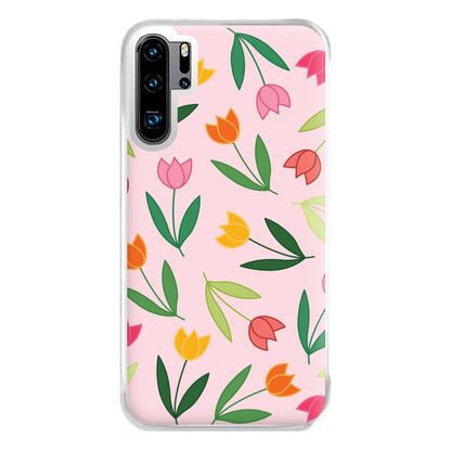 Tulips - Spring Patterns Phone Case for Huawei P30 Pro