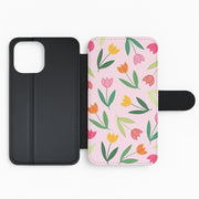 Tulips - Spring Patterns Flip / Wallet Phone Case 2
