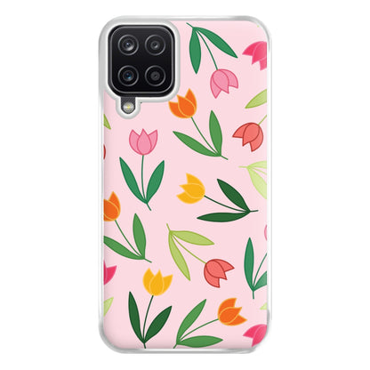 Tulips - Spring Patterns Phone Case for Galaxy A12