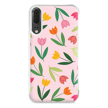 Tulips - Spring Patterns Phone Case for Huawei P20