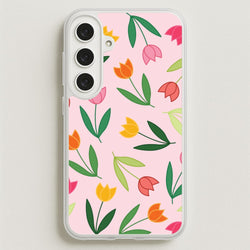 Tulips - Spring Patterns Phone Case for Galaxy S25FE