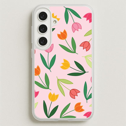 Tulips - Spring Patterns Phone Case for Galaxy S25FE
