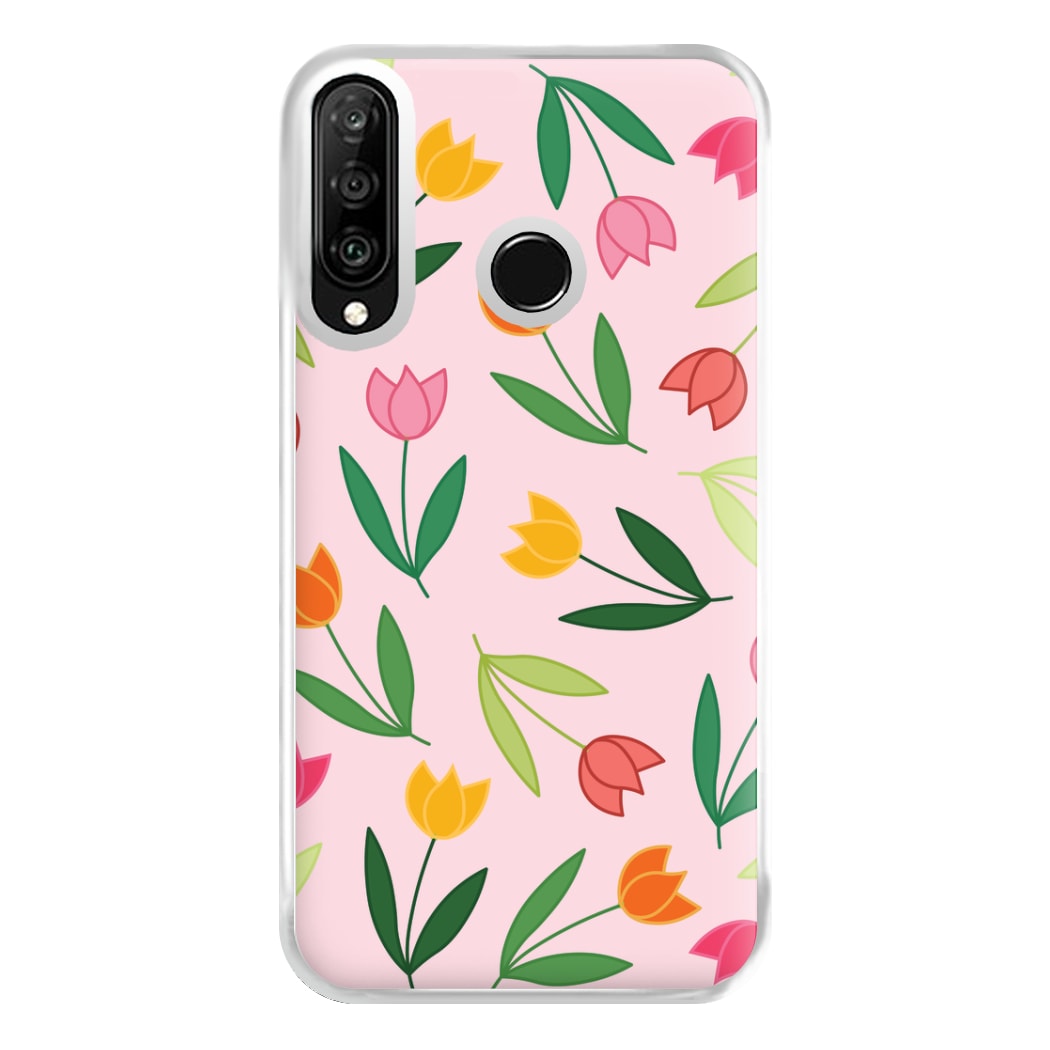 Tulips - Spring Patterns Phone Case for Huawei P30 Lite