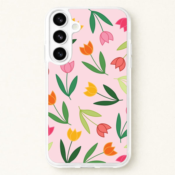 Tulips - Spring Patterns Phone Case for Galaxy S26