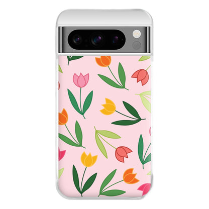 Tulips - Spring Patterns Phone Case for Google Pixel 8 Pro