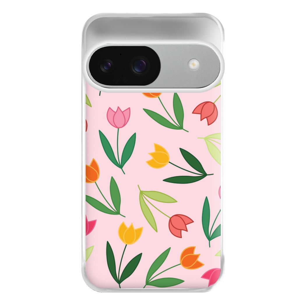 Tulips - Spring Patterns Phone Case for Google Pixel 9 / 9 Pro