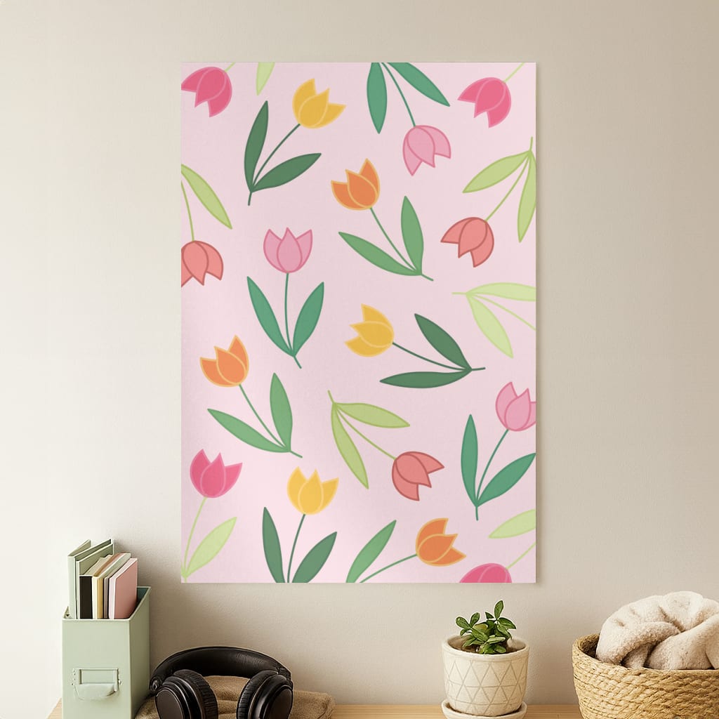 Tulips - Spring Patterns Poster