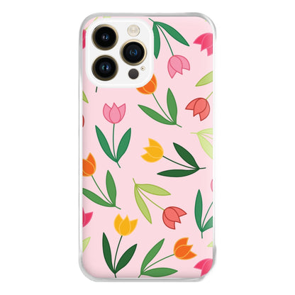 Tulips - Spring Patterns Phone Case for iPhone 14 Pro Max