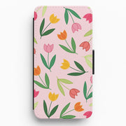 Tulips - Spring Patterns Flip / Wallet Phone Case 1
