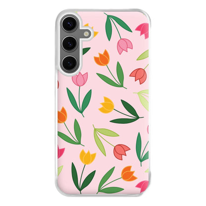 Tulips - Spring Patterns Phone Case for Galaxy S24FE