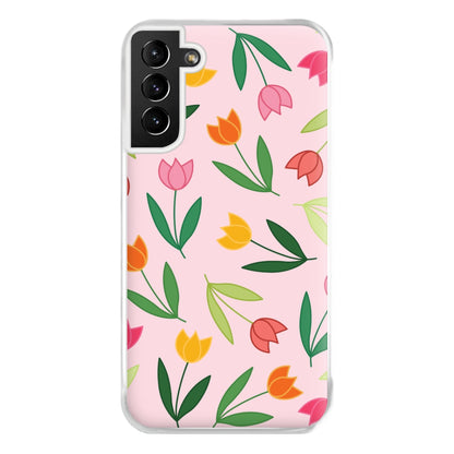 Tulips - Spring Patterns Phone Case for Galaxy S21 Plus