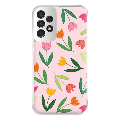 Tulips - Spring Patterns Phone Case for Galaxy A53