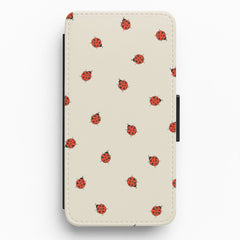 Ladybirds - Spring Patterns Flip / Wallet Phone Case