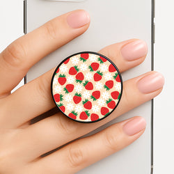 Strawberries and Flowers - Spring Patterns Phone Grip