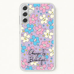 Happy Flowers Pattern Phone Case for Galaxy A37