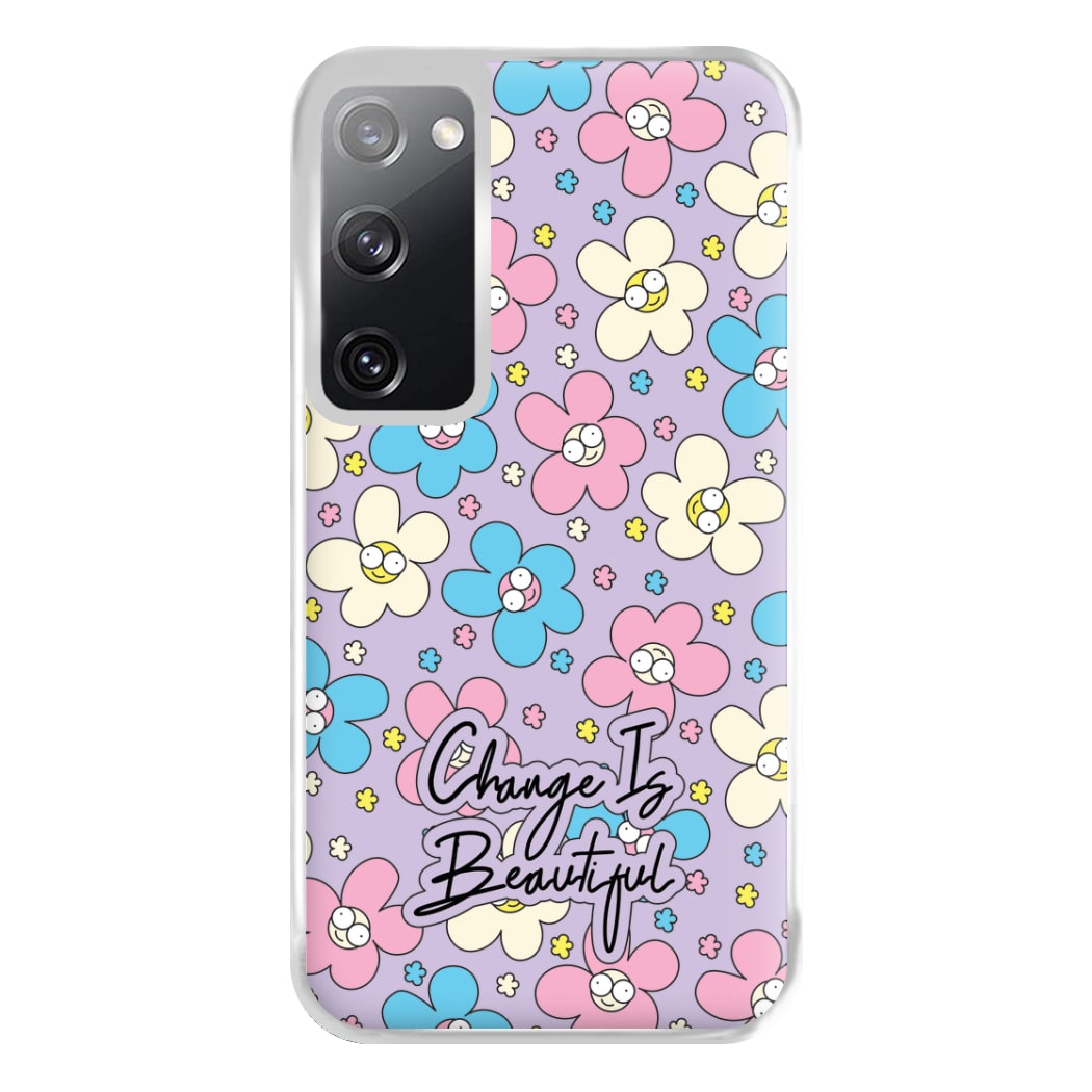 Happy Flowers Pattern Phone Case for Galaxy S20