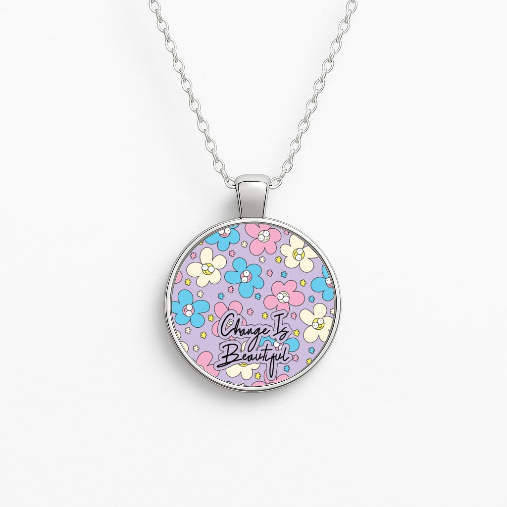 Happy Flowers Pattern Necklace