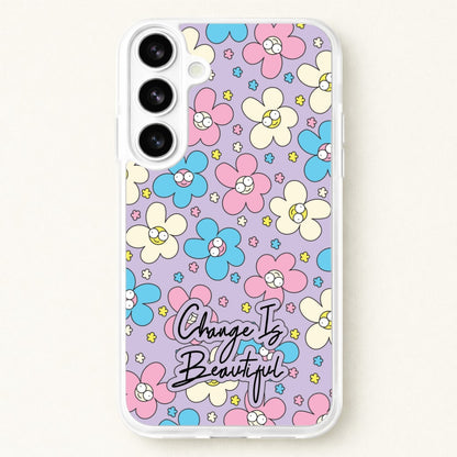 Happy Flowers Pattern Phone Case for Galaxy S26
