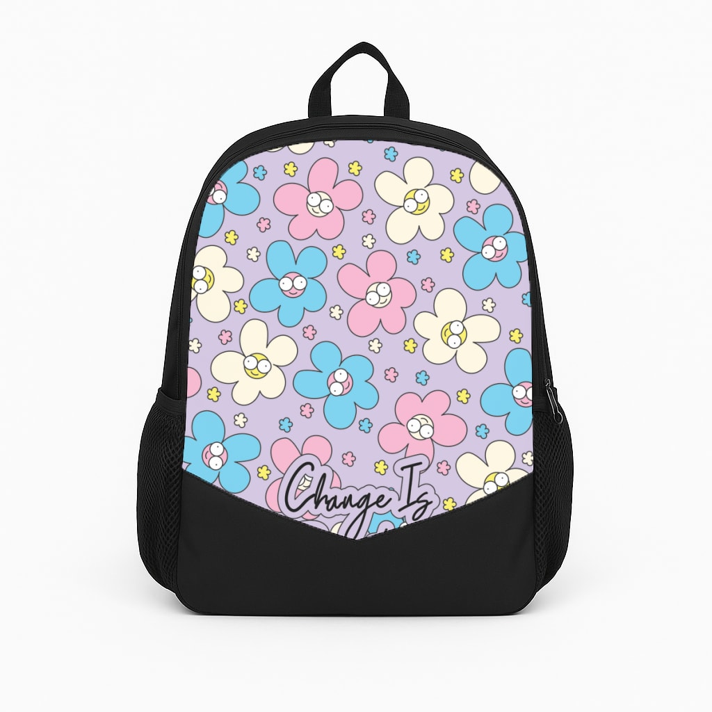 Happy Flowers Pattern Backpack