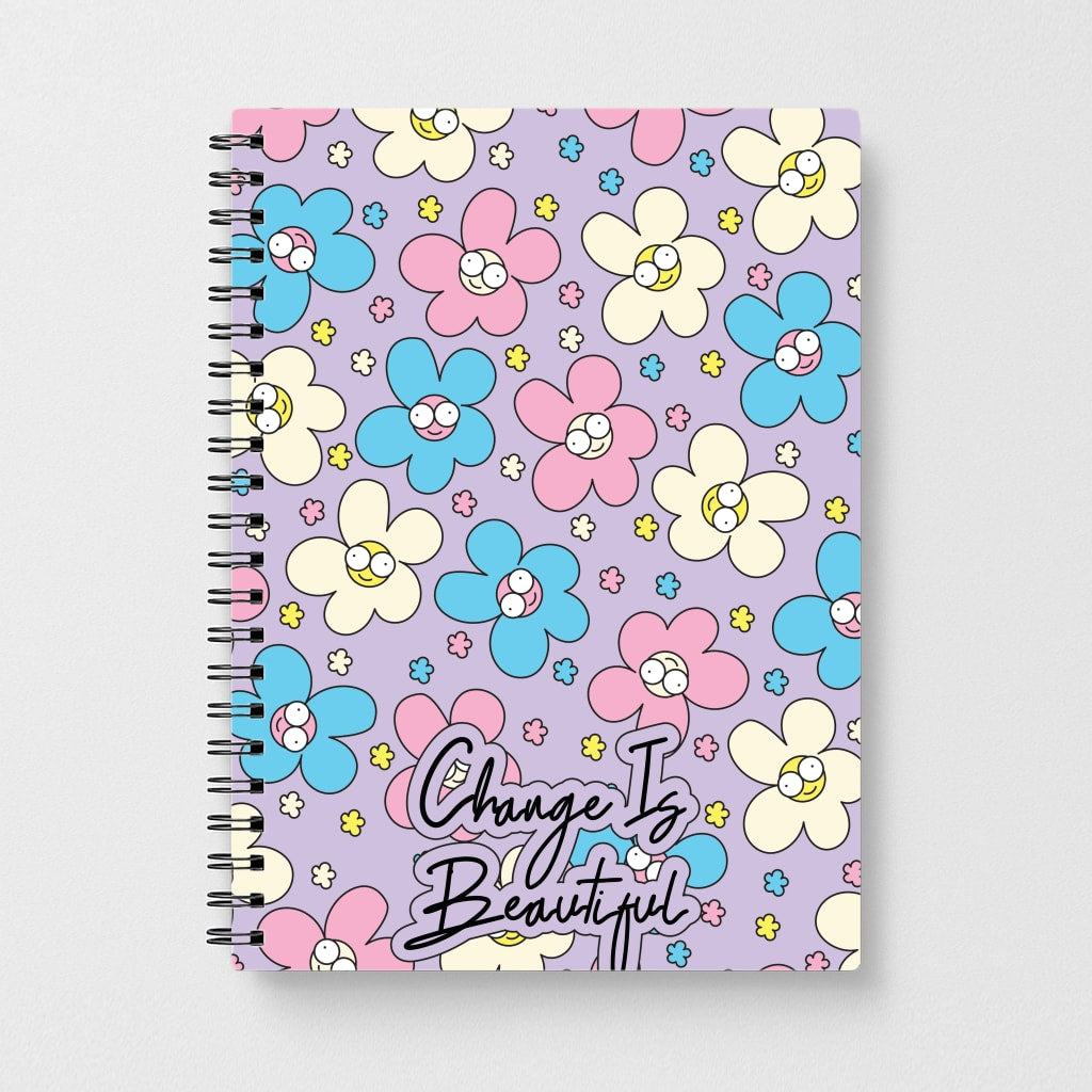 Happy Flowers Pattern Notebook