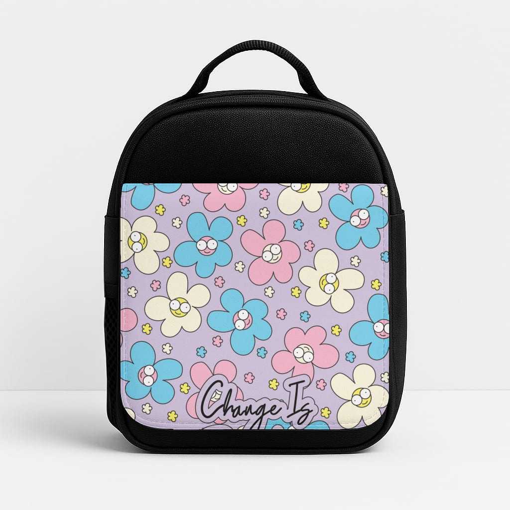 Happy Flowers Pattern Lunchbox