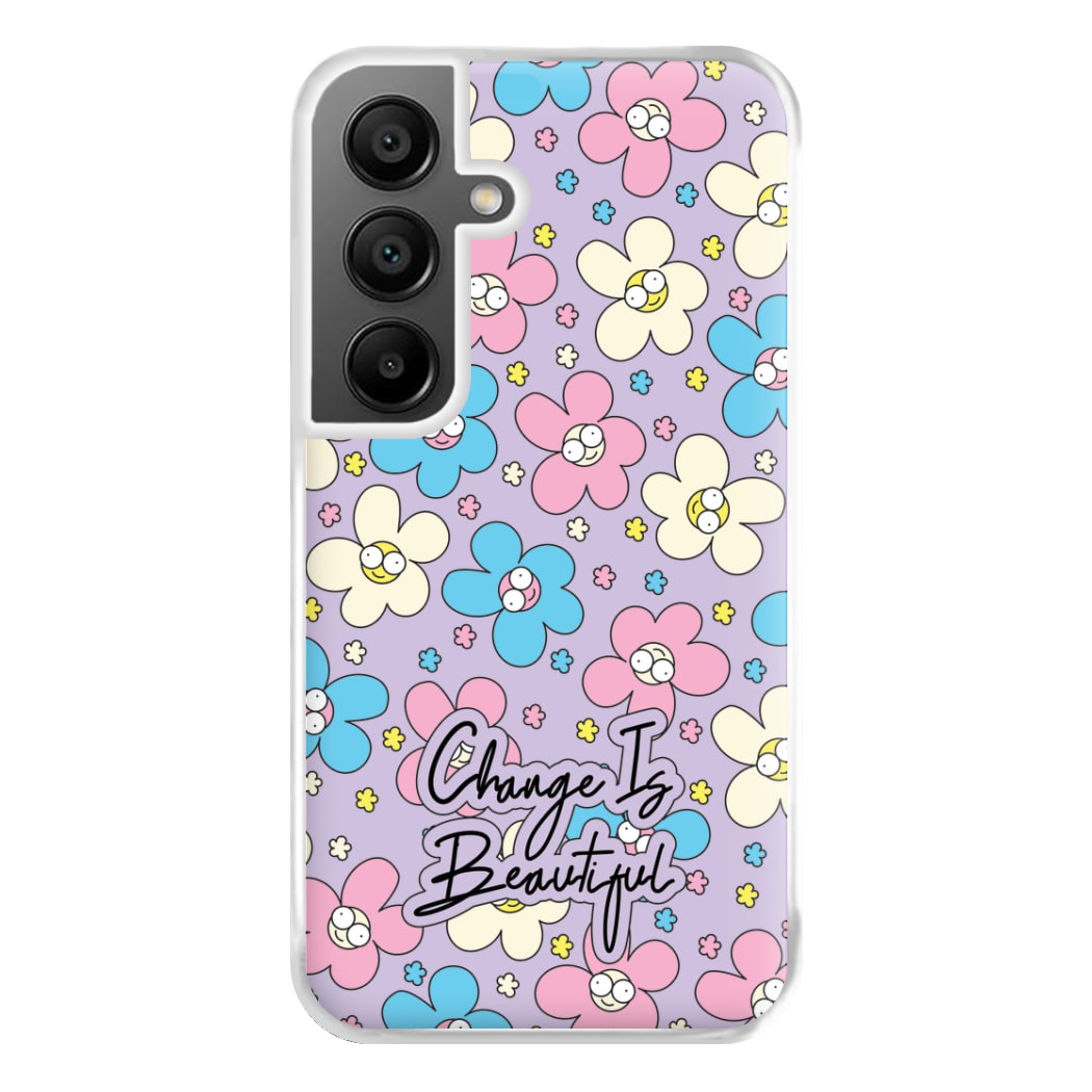 Happy Flowers Pattern Phone Case for Galaxy A56