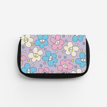 Happy Flowers Pattern Pencil Case