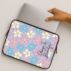 Happy Flowers Pattern MacBook Case