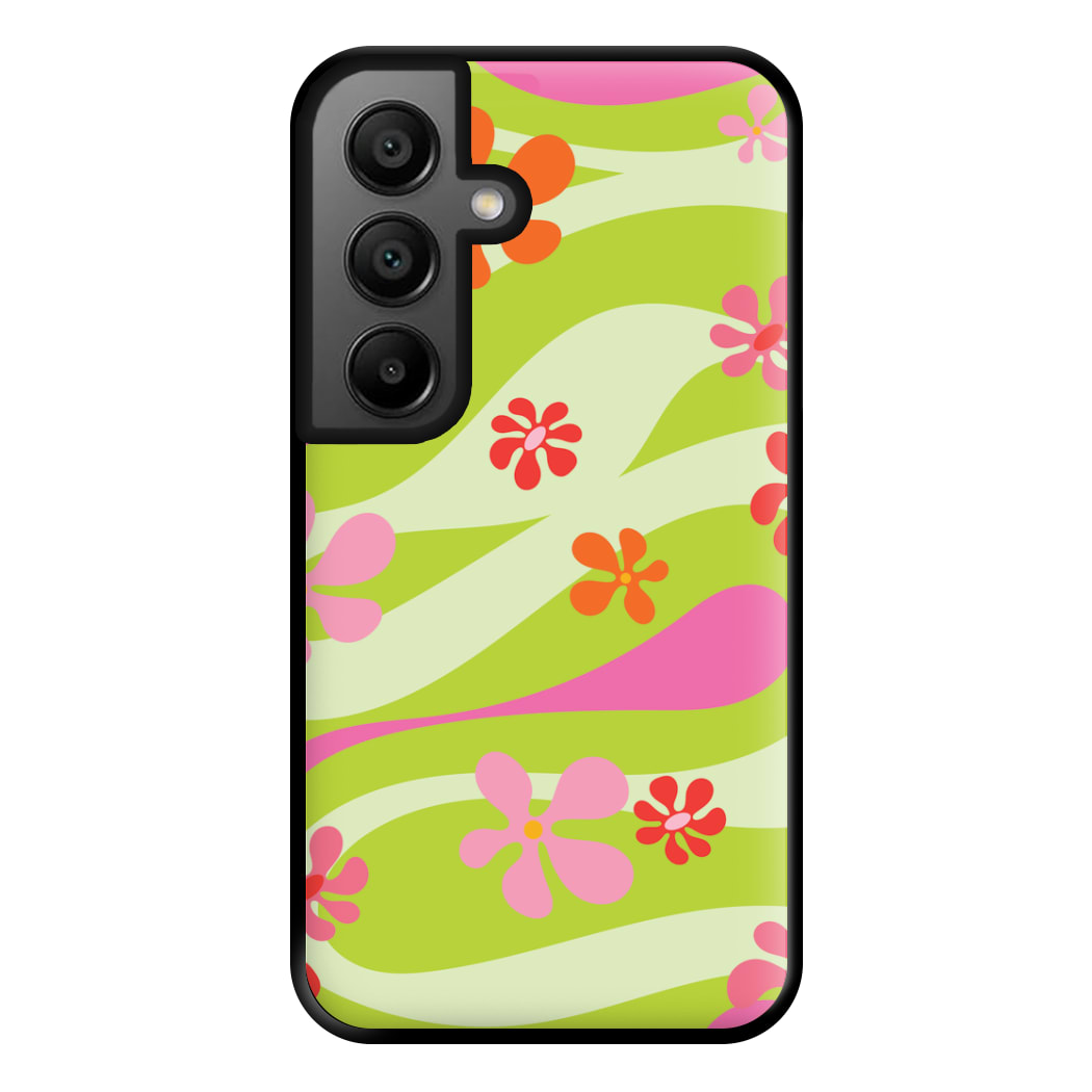 Retro Flowers Pattern Phone Case for Galaxy A56