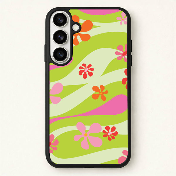 Retro Flowers Pattern Phone Case for Galaxy S26