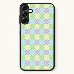 Green And Purple Checkered Phone Case for Galaxy A17