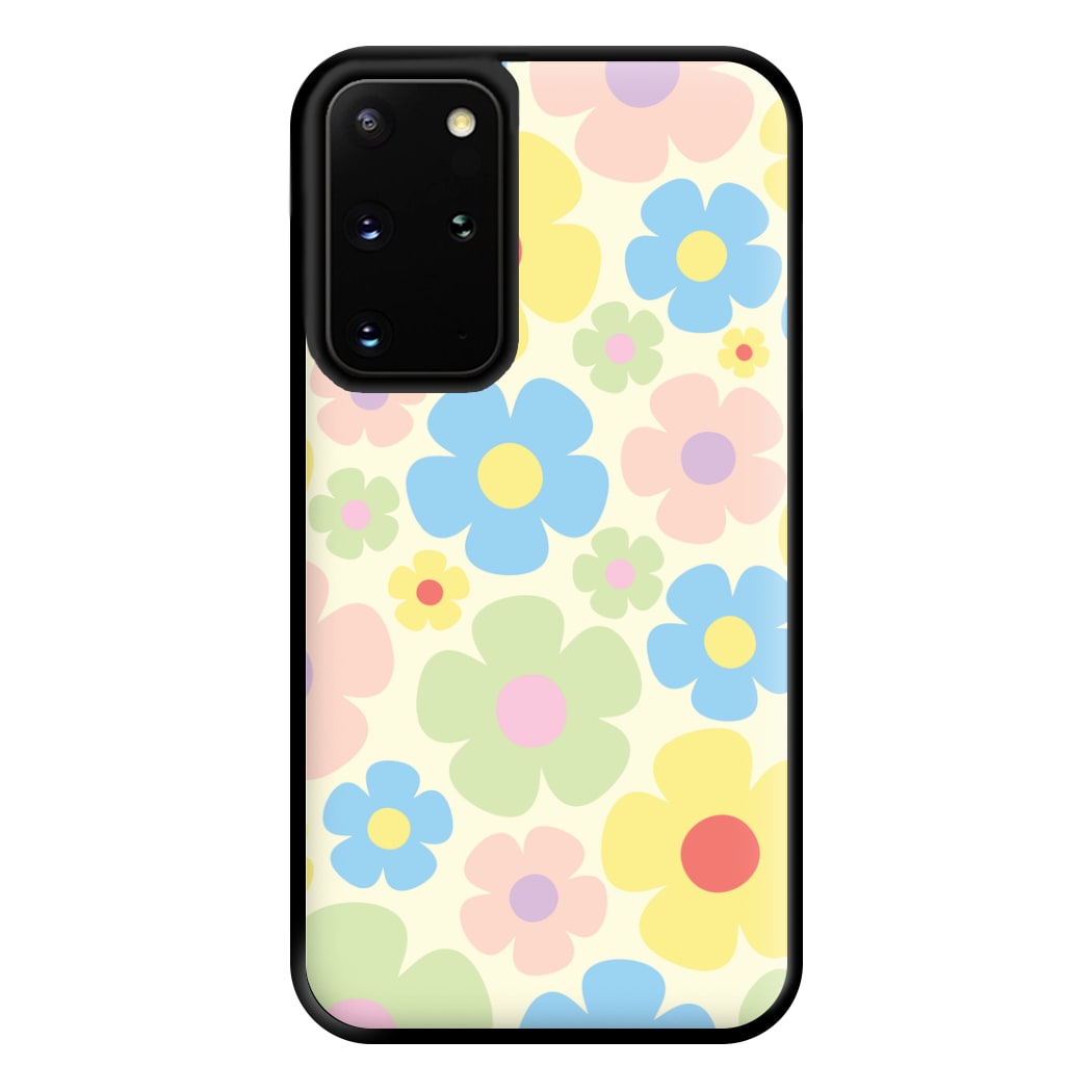 Rainbow Flowers Pattern Phone Case for Galaxy S20 Plus