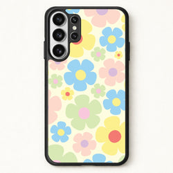 Rainbow Flowers Pattern Phone Case for Galaxy S26 Ultra