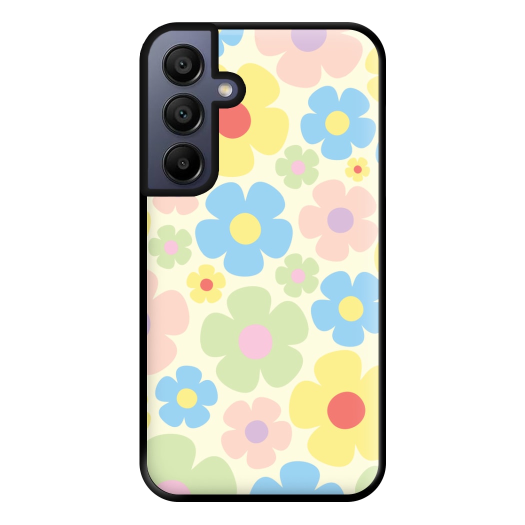 Rainbow Flowers Pattern Phone Case for Galaxy A16