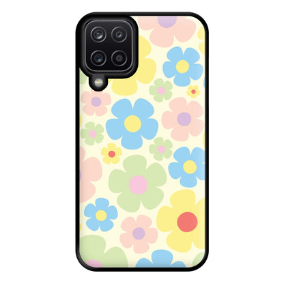 Rainbow Flowers Pattern Phone Case for Galaxy A12