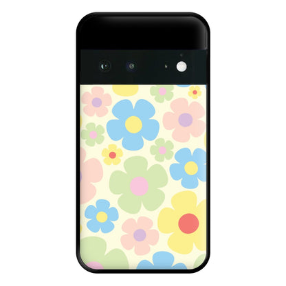 Rainbow Flowers Pattern Phone Case for Google Pixel 6a