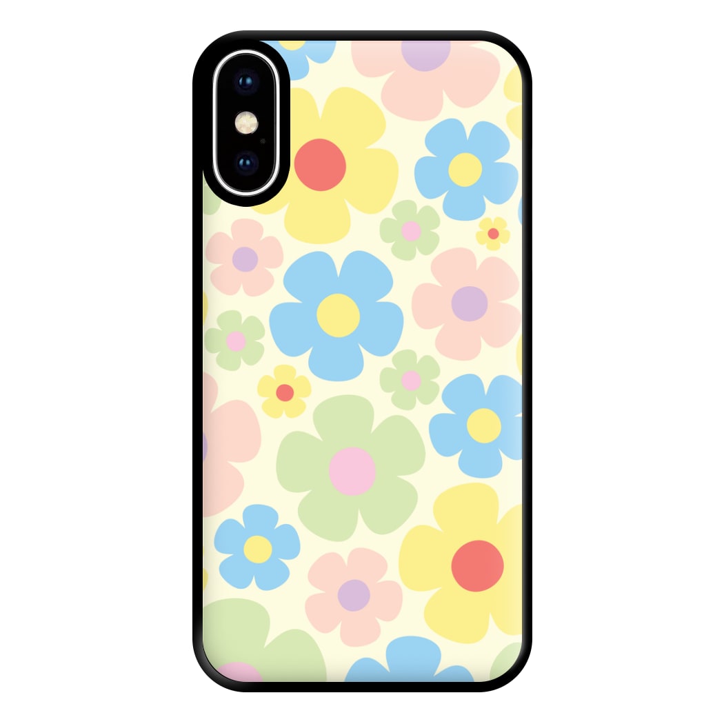Rainbow Flowers Pattern Phone Case for iPhone XS Max