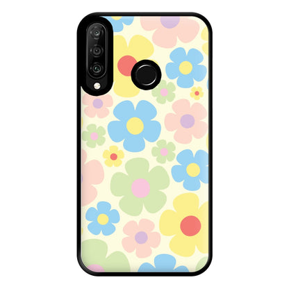 Rainbow Flowers Pattern Phone Case for Huawei P30 Lite