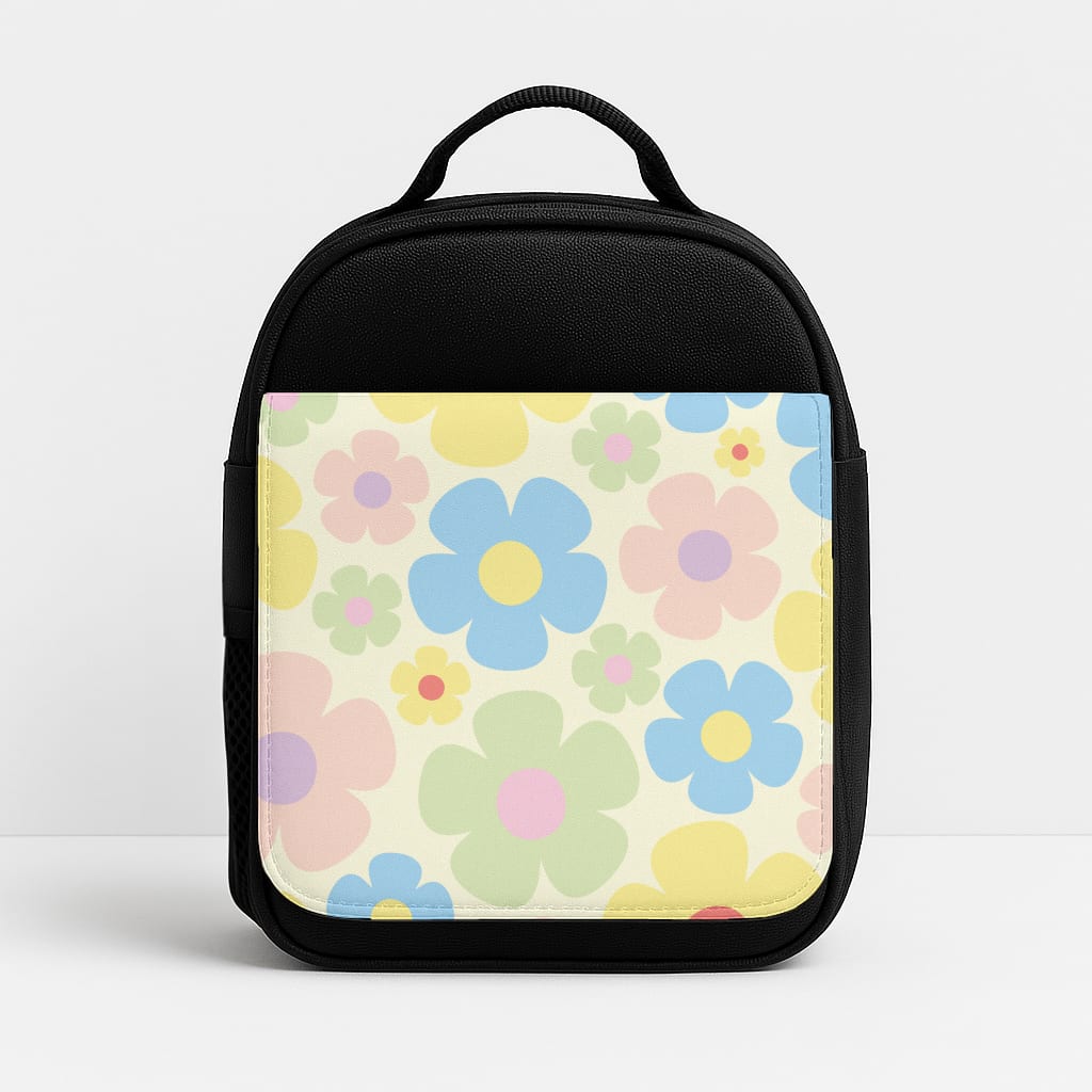 Rainbow Flowers Pattern Insulated Lunchbox