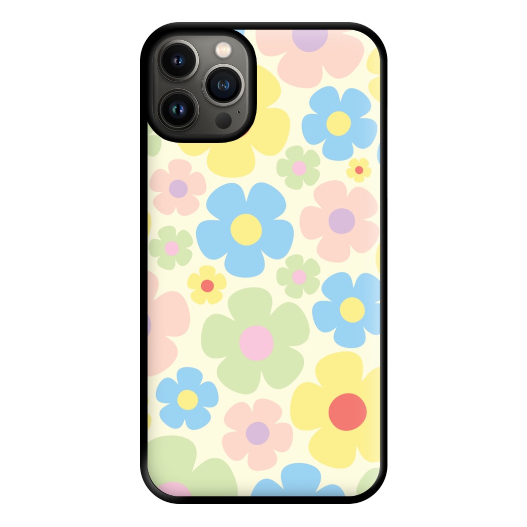 Rainbow Flowers Pattern Phone Case for iPhone 13