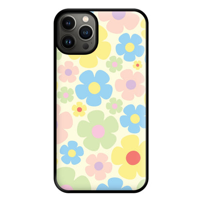 Rainbow Flowers Pattern Phone Case for iPhone 13