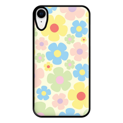 Rainbow Flowers Pattern Phone Case for iPhone XR