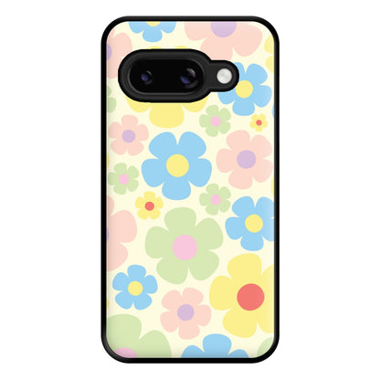 Rainbow Flowers Pattern Phone Case for Google Pixel 8a