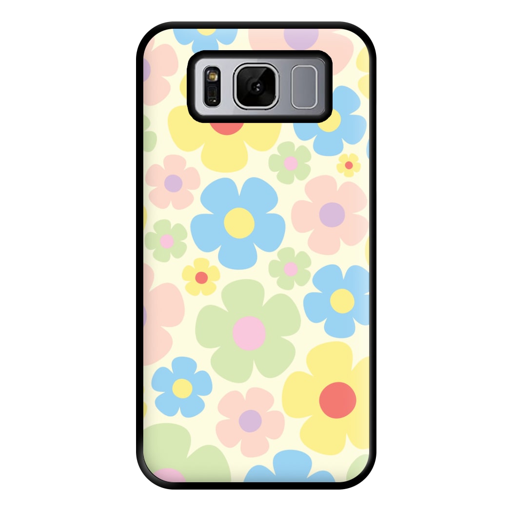 Rainbow Flowers Pattern Phone Case for Galaxy S8 Plus