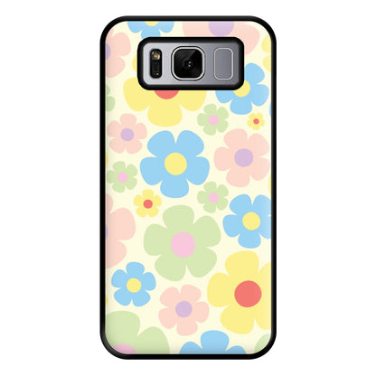 Rainbow Flowers Pattern Phone Case for Galaxy S8 Plus